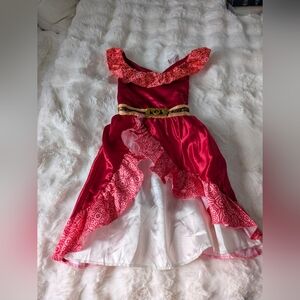 Elegant Red Kids Costume Dress
